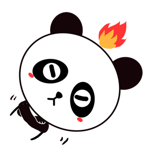 Qute Panda messages sticker-7
