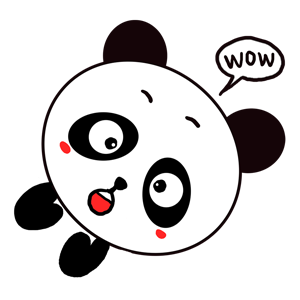 Qute Panda messages sticker-0