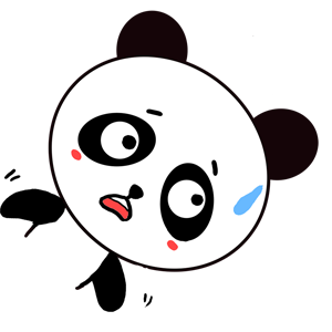 Qute Panda messages sticker-8