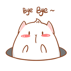 Wave mouse pig expression messages sticker-0