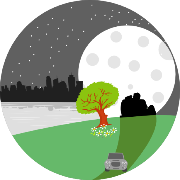 Outdoor round sticker messages sticker-1
