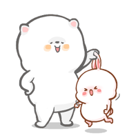 Lazy Bear And Rabbit messages sticker-7
