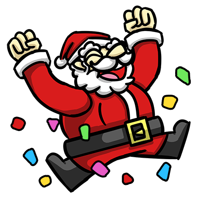 Slam Dunk Santa messages sticker-6
