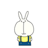 Big Face Rabbit messages sticker-8