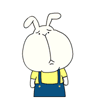 Big Face Rabbit messages sticker-7
