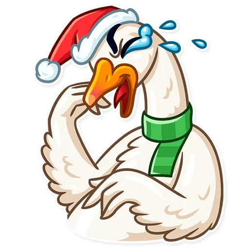 Christmas Goose New Year messages sticker-0