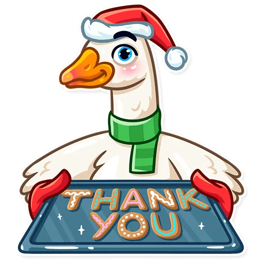 Christmas Goose New Year messages sticker-10