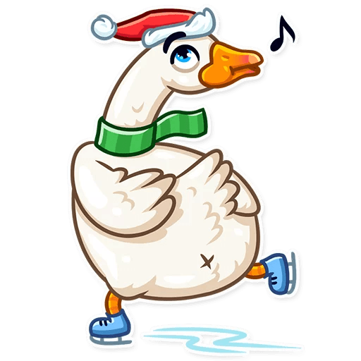 Christmas Goose New Year messages sticker-9