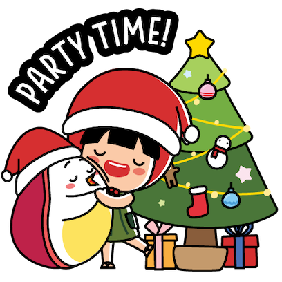 Ang Ku Kueh Girl - Christmas messages sticker-5
