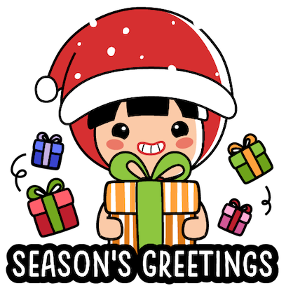 Ang Ku Kueh Girl - Christmas messages sticker-0