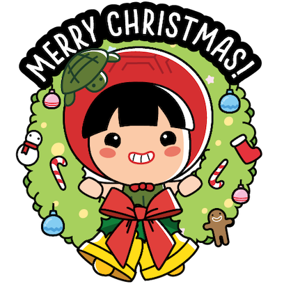 Ang Ku Kueh Girl - Christmas messages sticker-4
