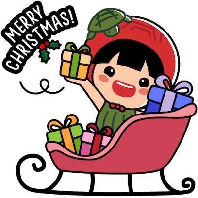 Ang Ku Kueh Girl - Christmas messages sticker-6