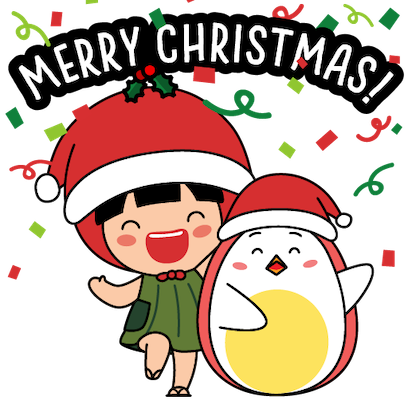 Ang Ku Kueh Girl - Christmas messages sticker-3