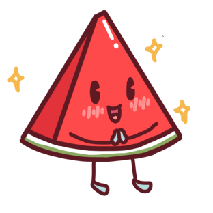 Shy watermelon messages sticker-7