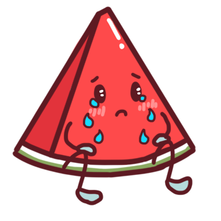 Shy watermelon messages sticker-10