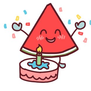 Shy watermelon messages sticker-3