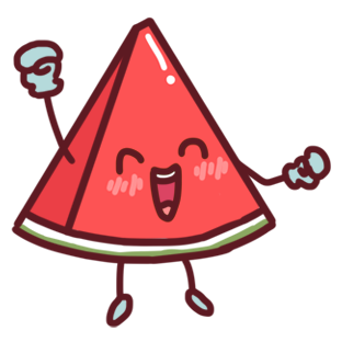 Shy watermelon messages sticker-4