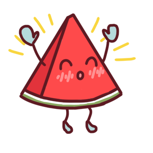 Shy watermelon messages sticker-9