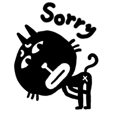 Black Faced Cat Stickers messages sticker-0