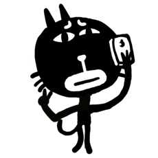 Black Faced Cat Stickers messages sticker-3