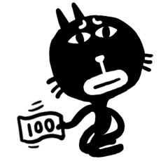 Black Faced Cat Stickers messages sticker-5