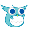Funny owl face messages sticker-9