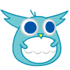 Funny owl face messages sticker-6