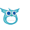 Funny owl face messages sticker-2