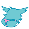 Funny owl face messages sticker-3