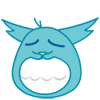 Funny owl face messages sticker-11