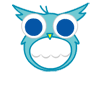 Funny owl face messages sticker-0