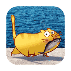 Happy Cat Stickers messages sticker-11