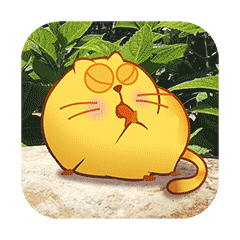 Happy Cat Stickers messages sticker-1