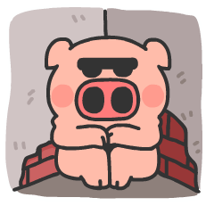 Pink Pig Stickers messages sticker-6