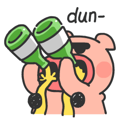 Pink Pig Stickers messages sticker-0