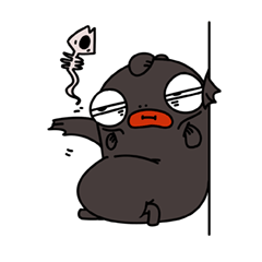 Lazy Fish Sticker messages sticker-3