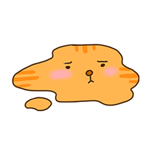 Orange Cat-Summer messages sticker-9