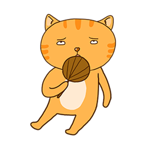 Orange Cat-Summer messages sticker-10