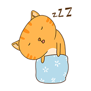 Orange Cat-Summer messages sticker-3