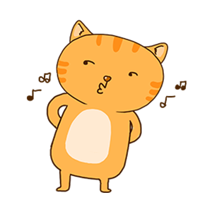 Orange Cat-Summer messages sticker-2