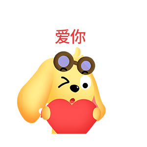 森雷滴花狗狗 messages sticker-6