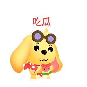 森雷滴花狗狗 messages sticker-2