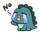 Dynamic cute little monster messages sticker-11