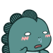 Dynamic cute little monster messages sticker-4