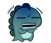 Dynamic cute little monster messages sticker-0