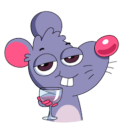 Mouse-Tintin Stickers for 2020 messages sticker-6