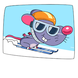 Mouse-Tintin Stickers for 2020 messages sticker-2