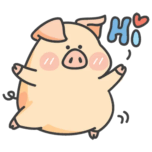 Piggy Duby&Frog Bady -Stickers messages sticker-8