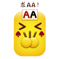扑克小黄牌stickers messages sticker-7
