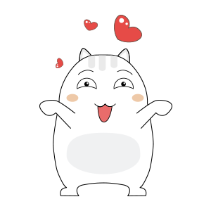 可爱憨憨喵 messages sticker-0
